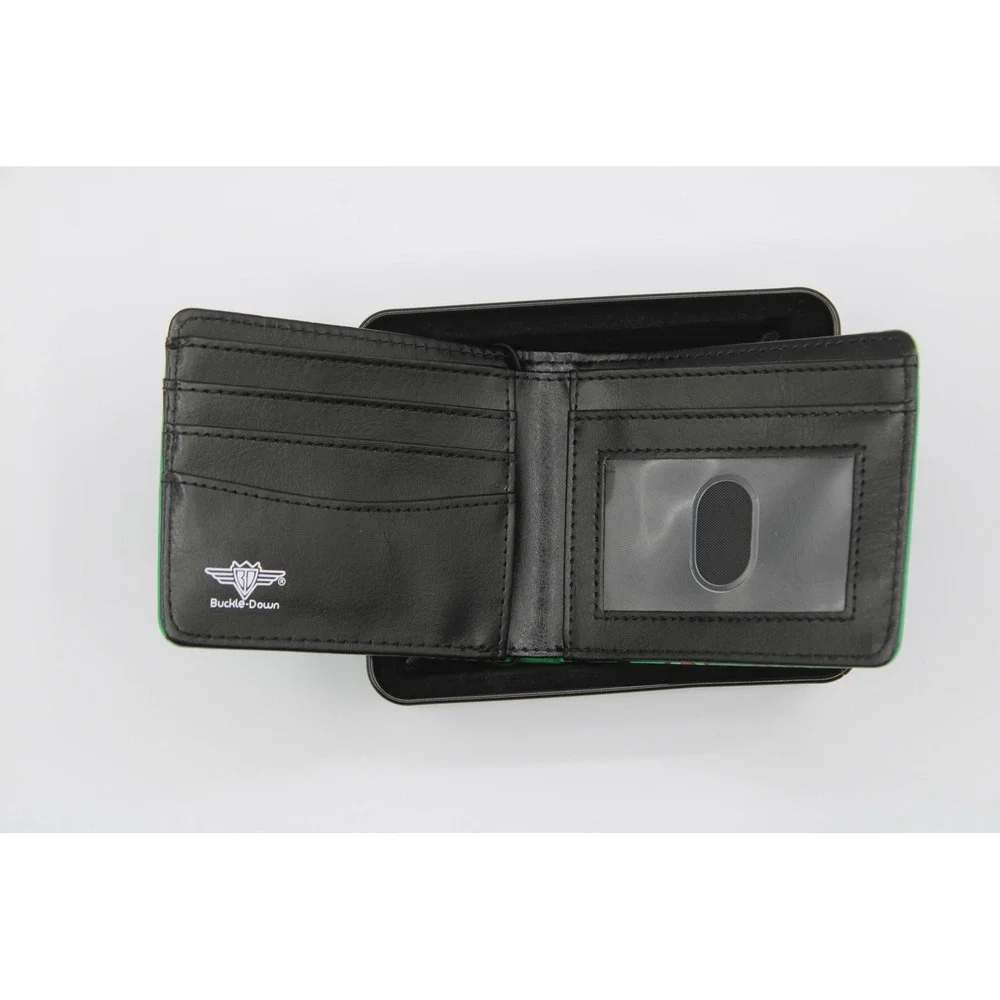 Bi-Fold Wallet - Teenage Mutant Ninja Turtles TMNT Faces Brick Wall Greens